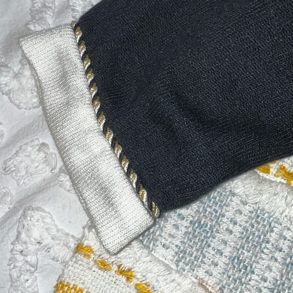 Vintage 80s Leslie Faye Button Down Suit Jacket Blazer Rope Detail Size 20 W - Picture 8 of 10